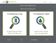Tablet Screenshot of gigblender.com